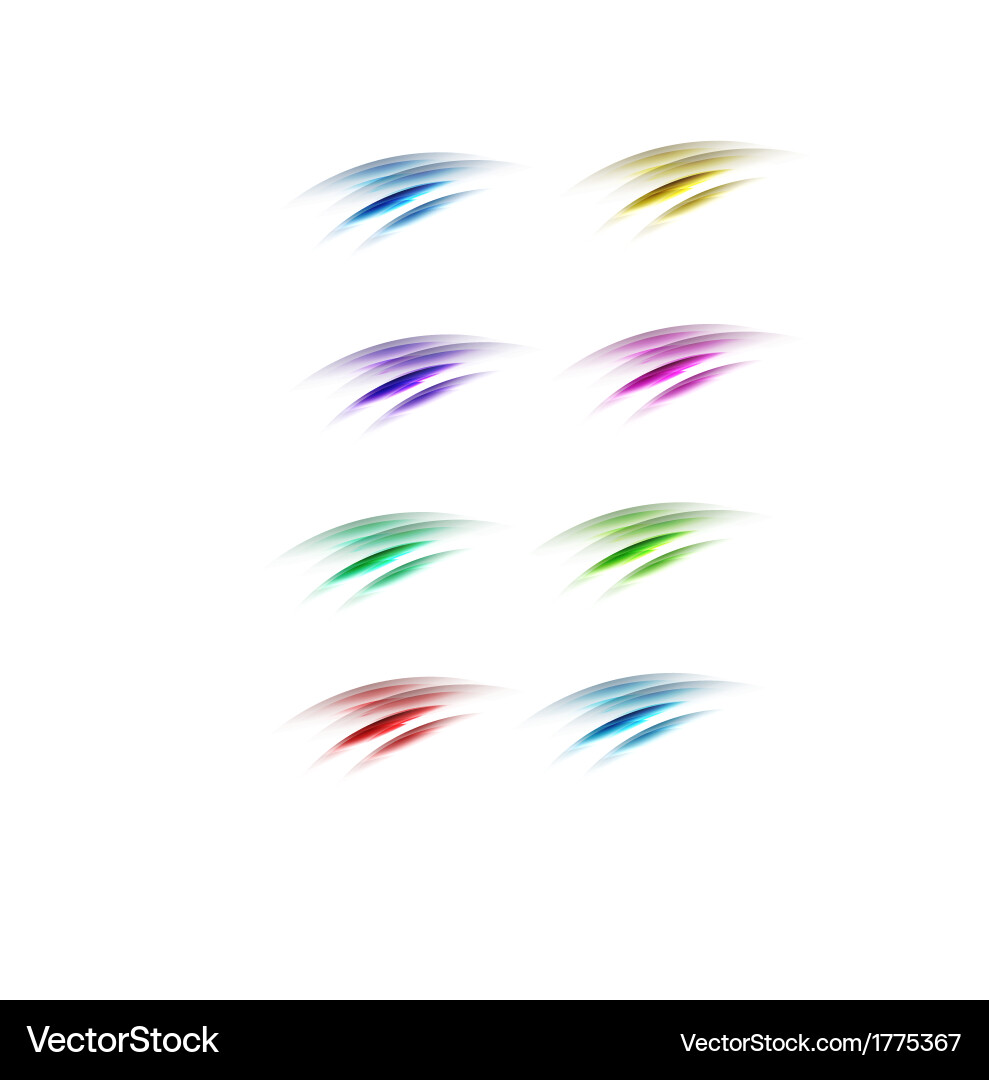 Dynamic Motion Lines - Abstract Templates vector image