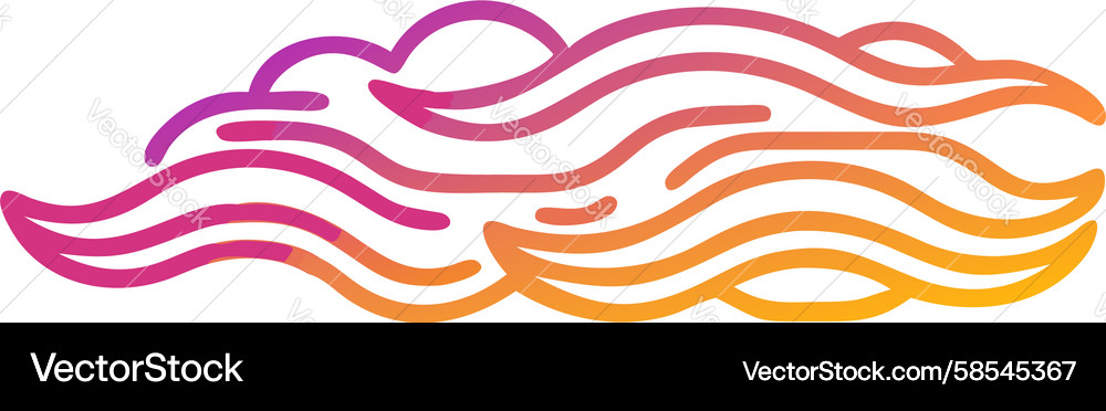 Gradient Cloud Shape Vector Image
