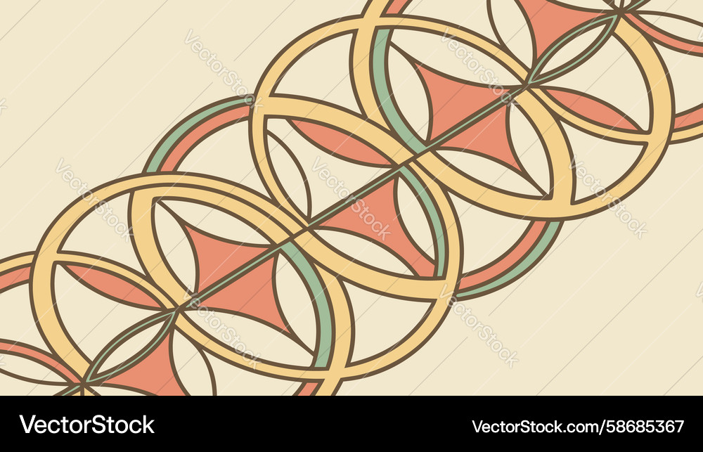 Linked chain geometric pattern elegant background Vector Image