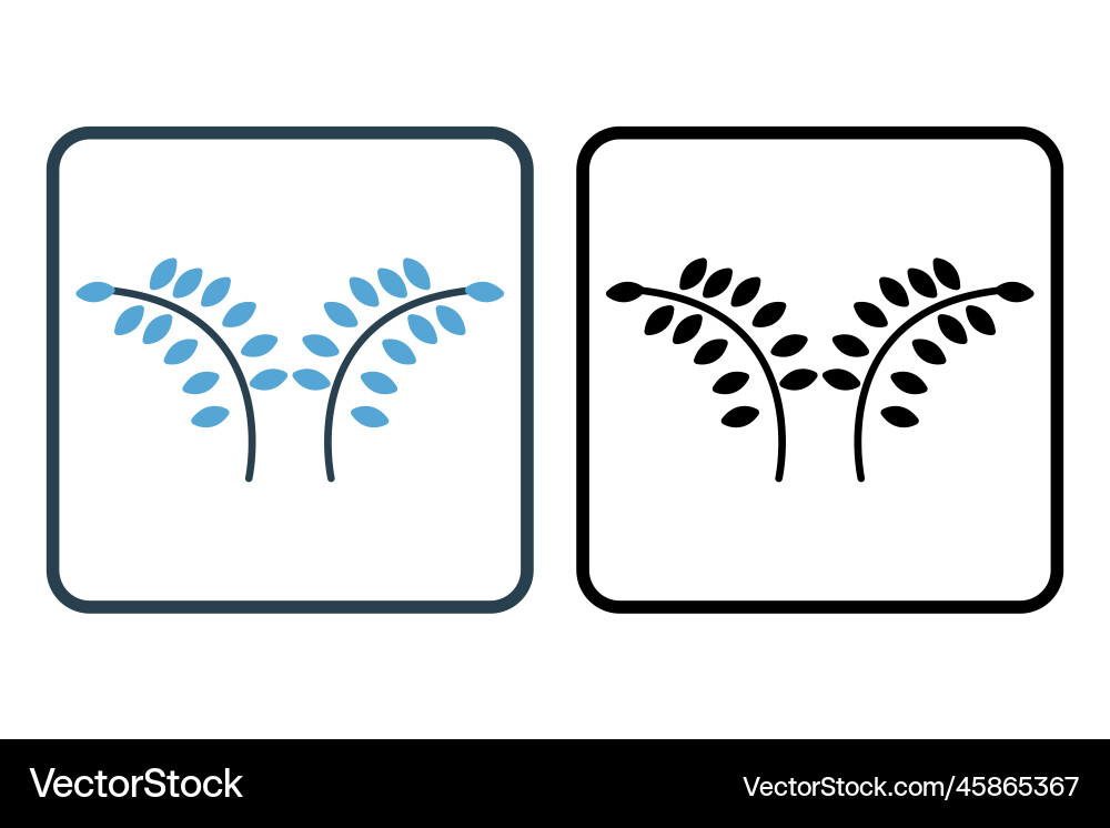 Paddy icon solid style simple design Vector Image