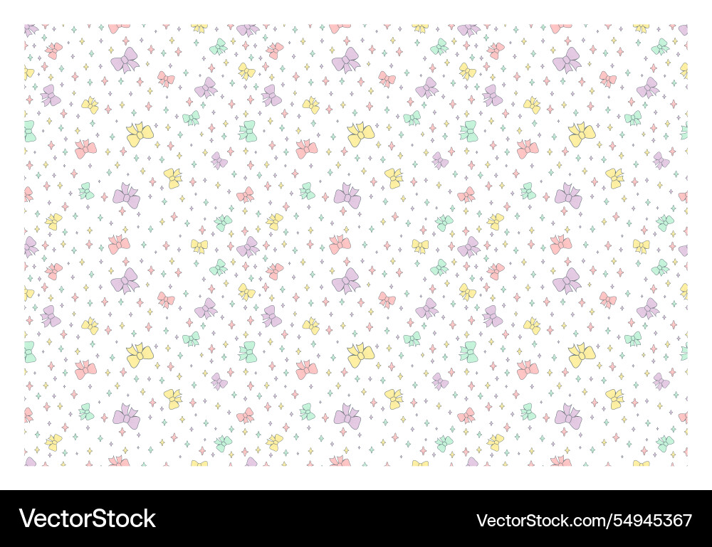 Repeating seamless pattern with bows design Repeating seamless pattern with bows design Vector Image