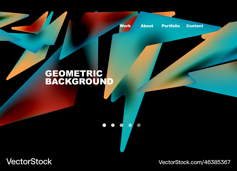 Shards shape composition abstract background web vector image