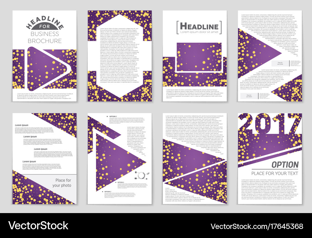 Abstract layout background set for art vector image