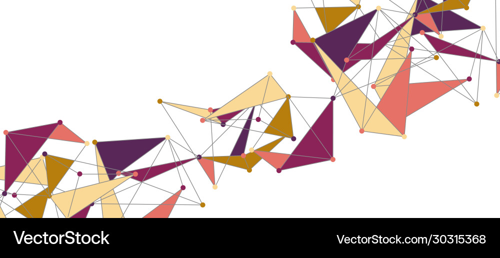 Line points connections triangular technology Line points connections triangular technology Vector Image