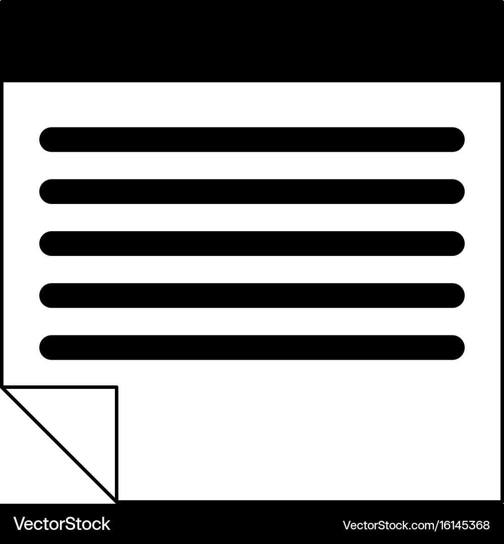 Paper document icon image Vector Image
