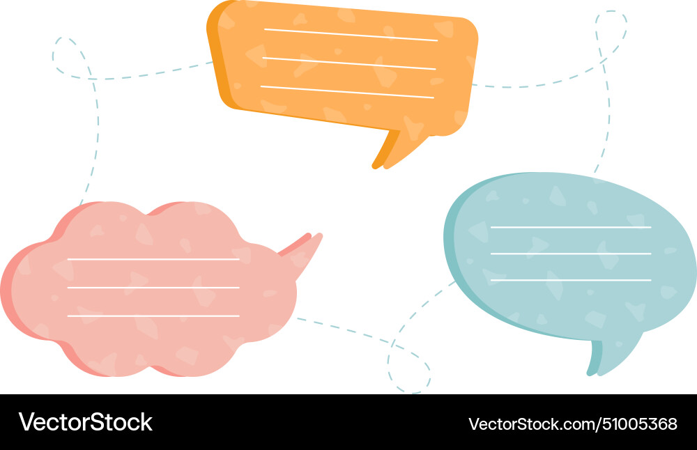 Speech bubble with texture Vector Image