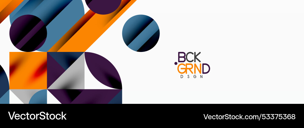 Trendy triangles lines round elements and circles Vector Image