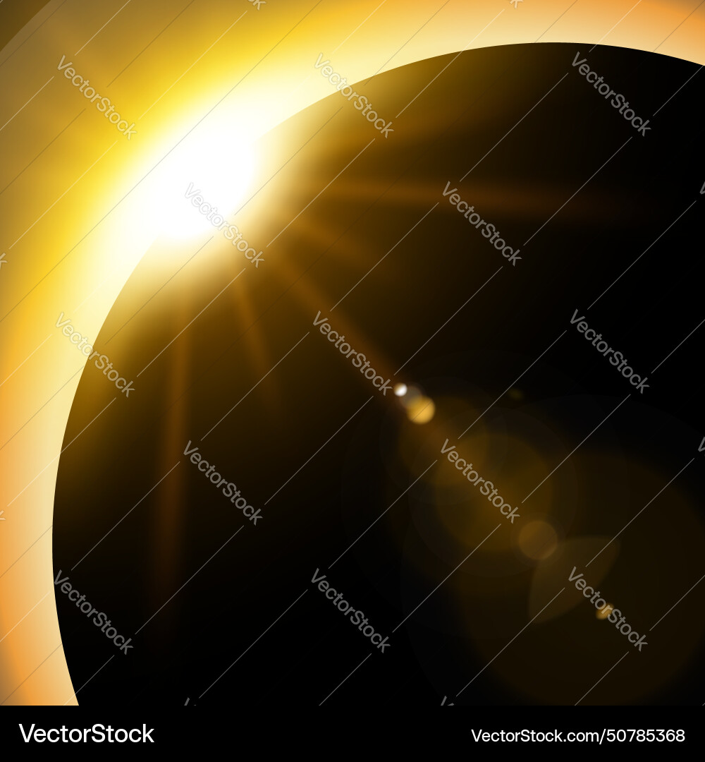 Yellow eclipse suitable for product advertising Yellow eclipse suitable for product advertising vector image