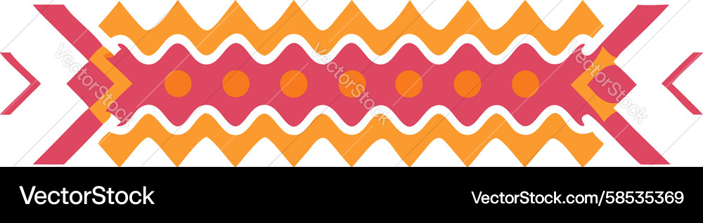 Bold Zigzag Border Pattern Vector Image