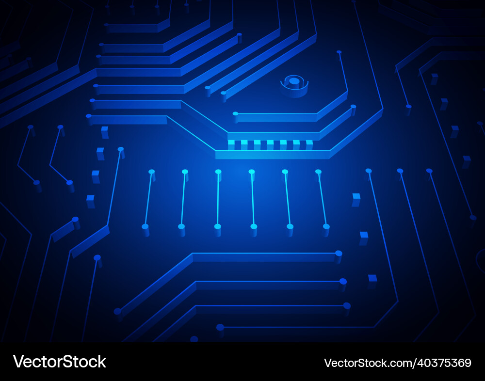 Circuit technology background with hi-tech digital Circuit technology background with hi-tech digital vector image