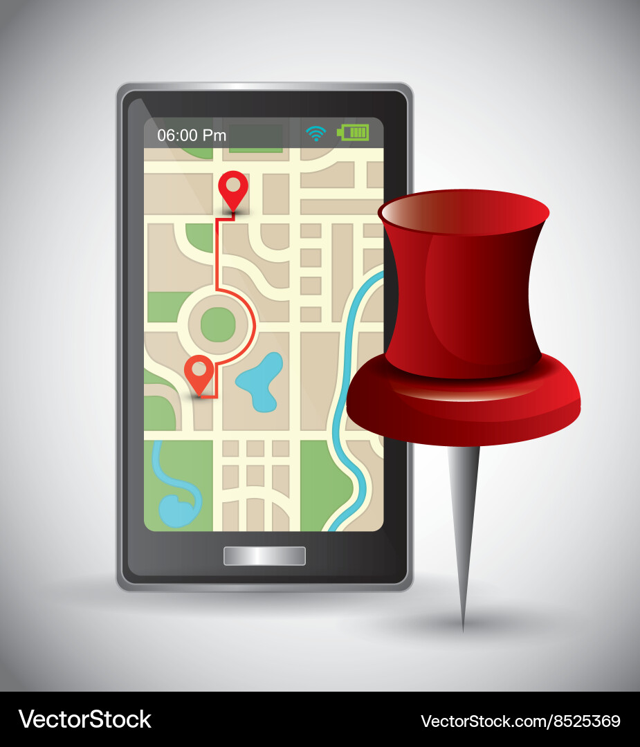 Gps navigation design Vector Image