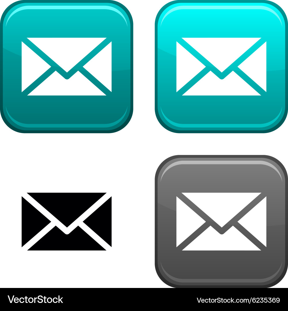 Mail button Vector Image