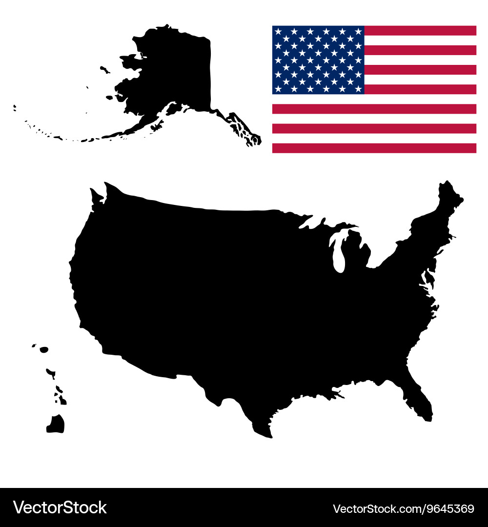 United States Map vector image