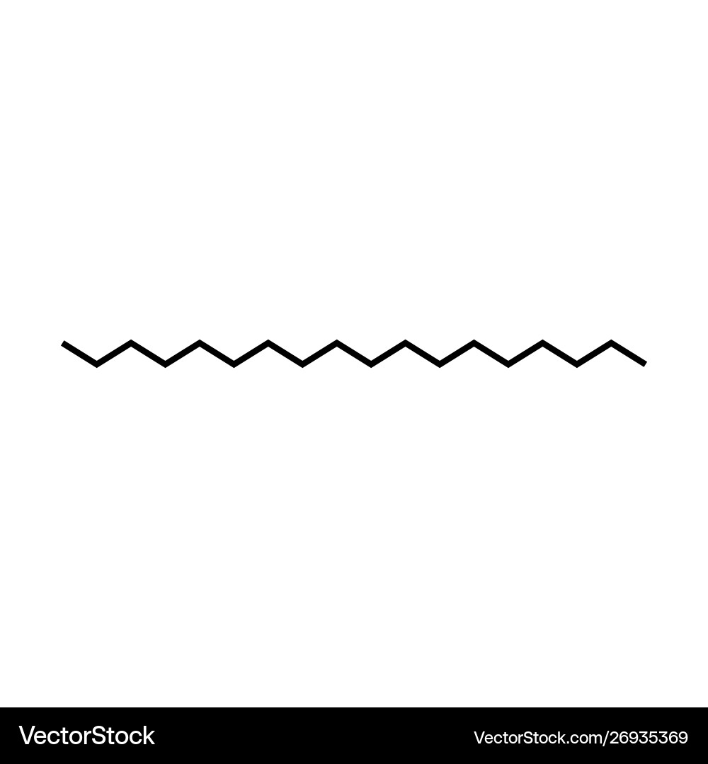 Wavy or zigzag lines horizontal thin wave Vector Image
