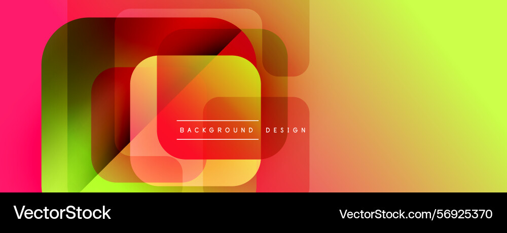 Abstract geometric shapes overlap creating Vector Image