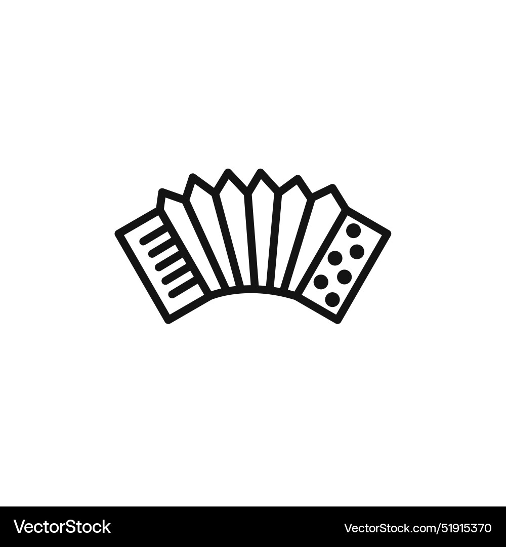 Accordion icon set collection for web Royalty Free Vector