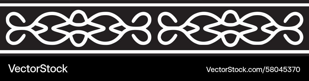 Celtic Knot Border - Intricate Pattern Vector Image