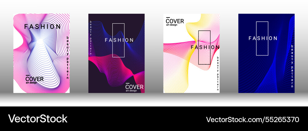 Creative abstract design with smooth gradient vector image