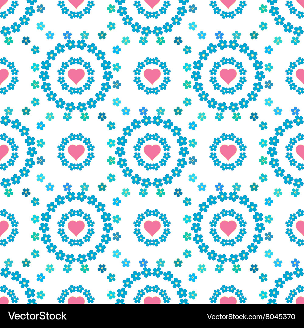Floral background seamless pattern Vector Image