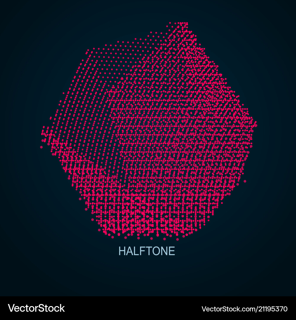 Geometric wireframe object from points Vector Image