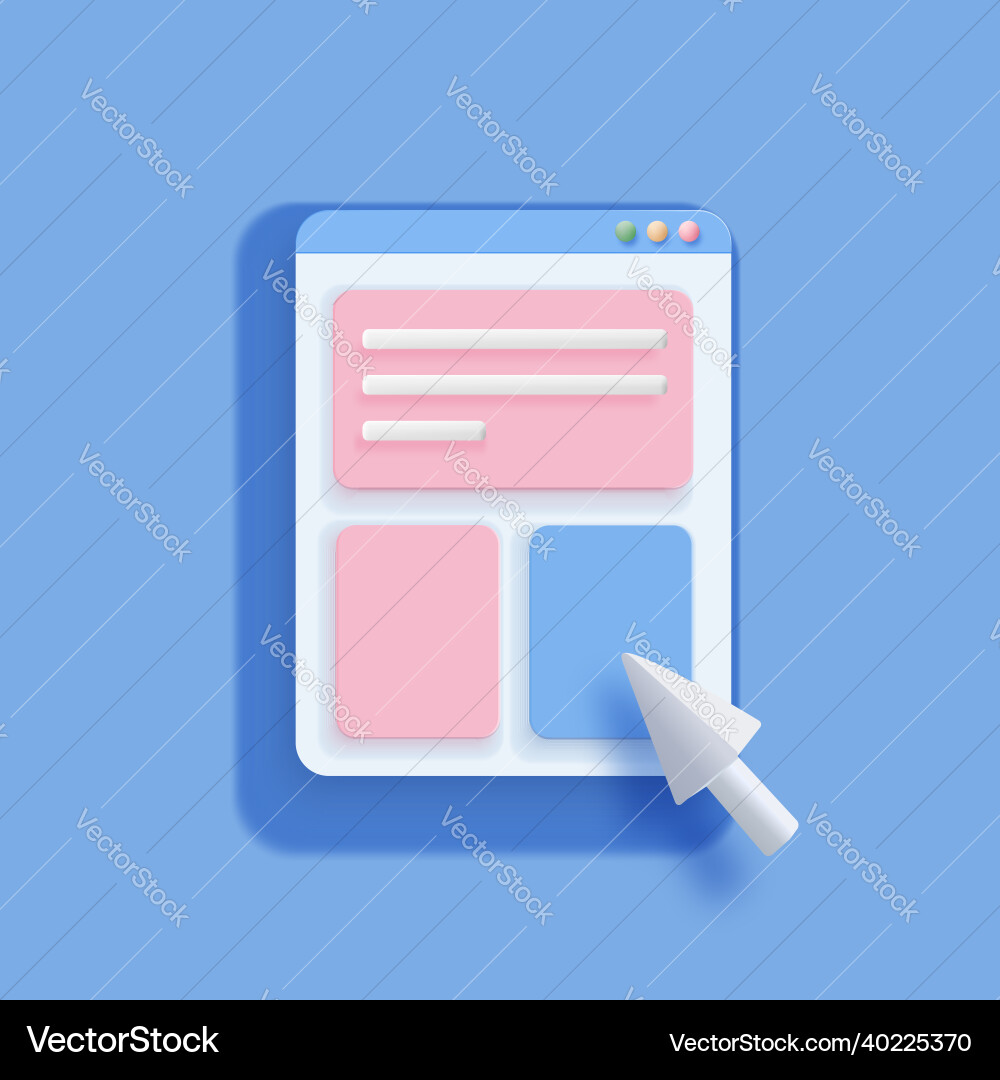Online applications concept webpage and chart Online applications concept webpage and chart vector image