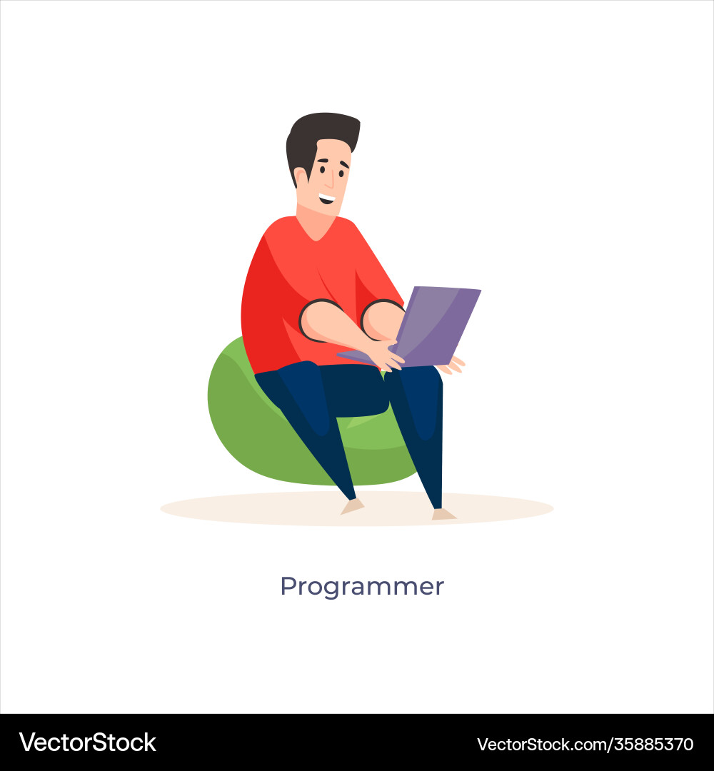Programmer vector image