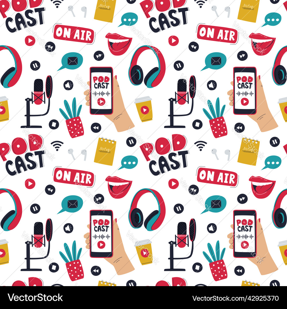 Seamless pattern with colored elements Seamless pattern with colored elements Vector Image