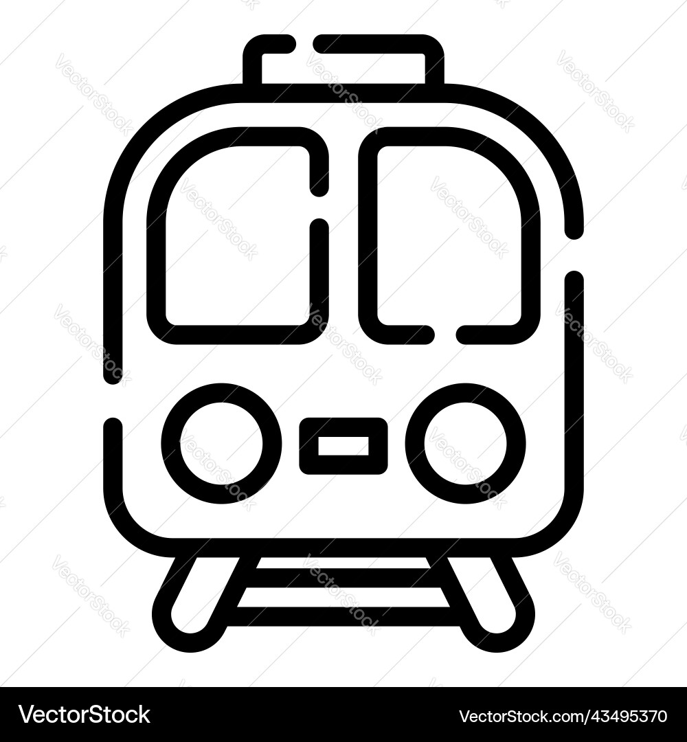 Train icon thin line style for web and mobile Vector Image