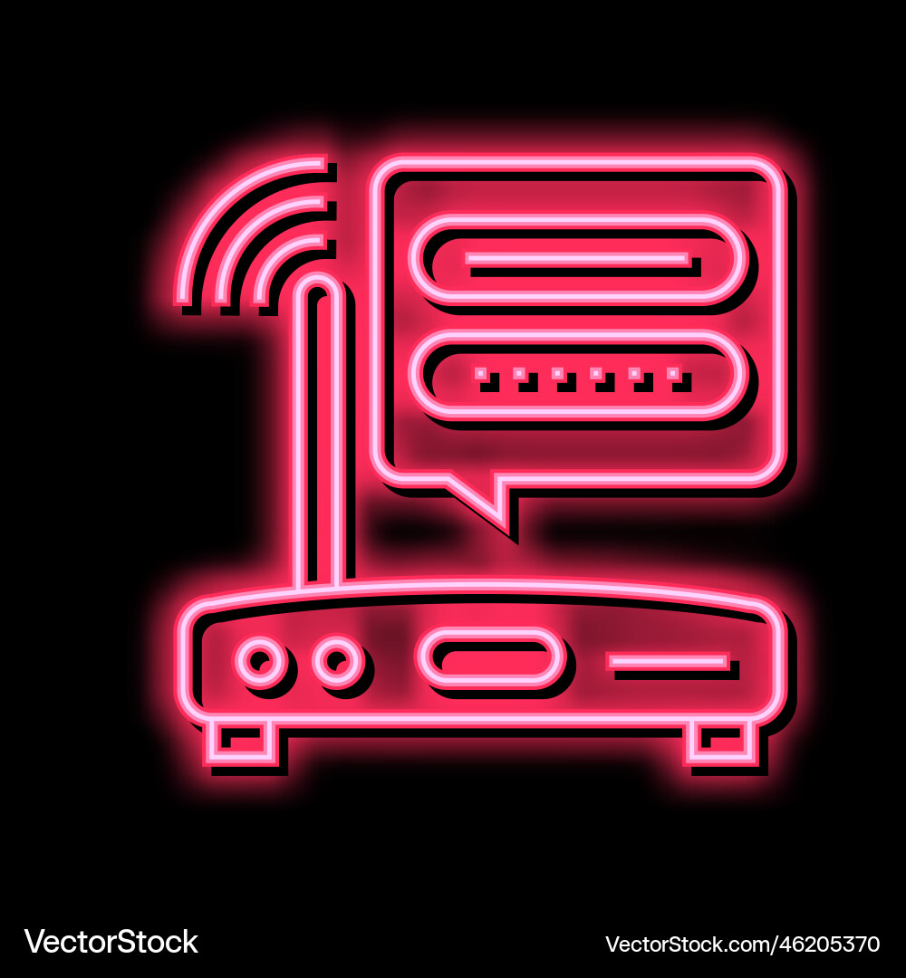 Wifi router password color icon Vector Image