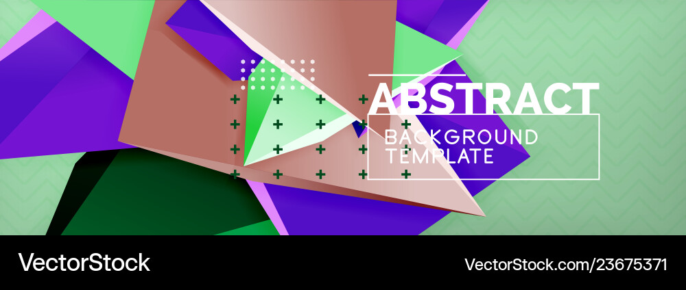 3d triangular minimal abstract background 3d triangular minimal abstract background Vector Image