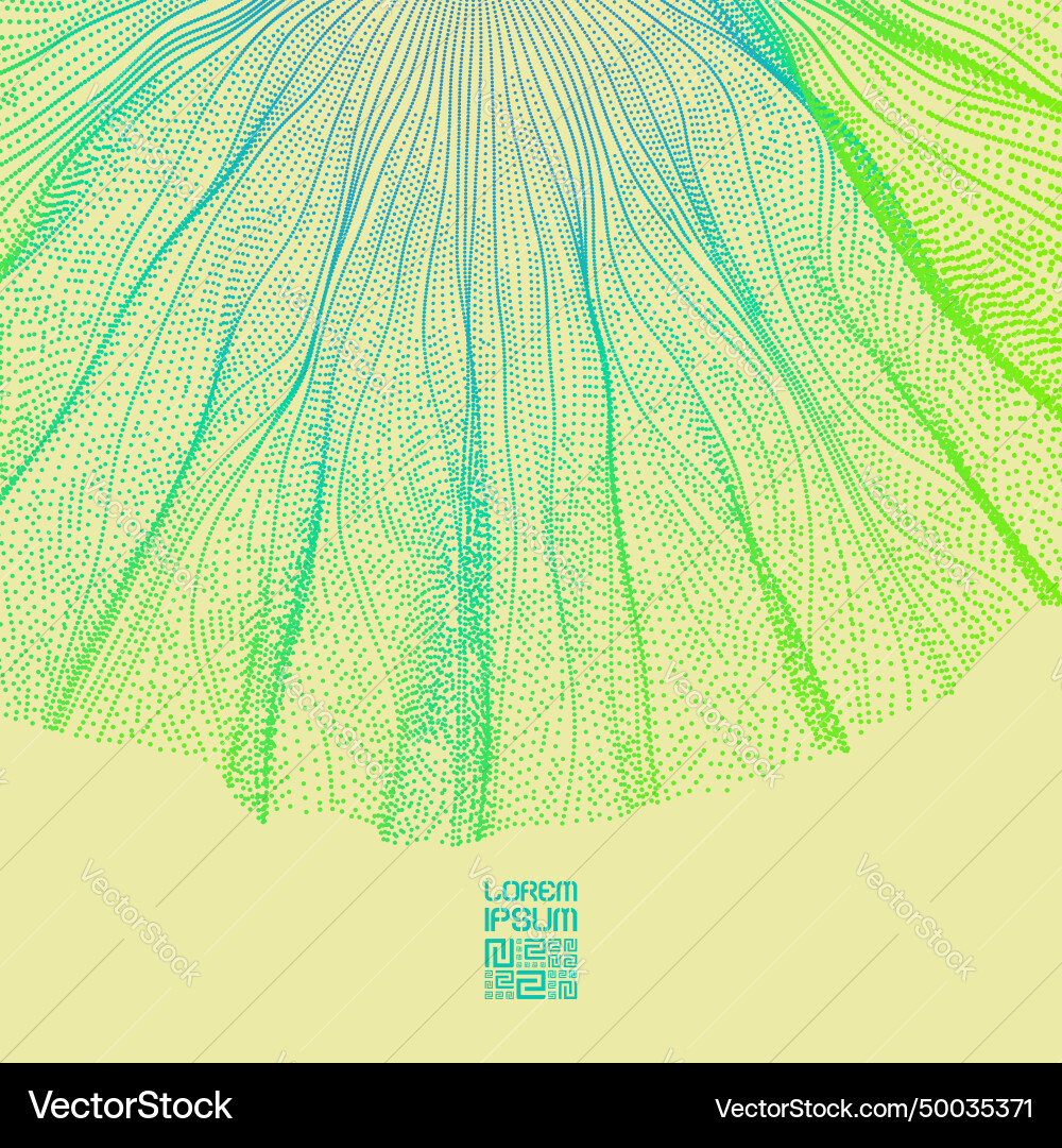 Array with dynamic particles 3d technology style Array with dynamic particles 3d technology style vector image