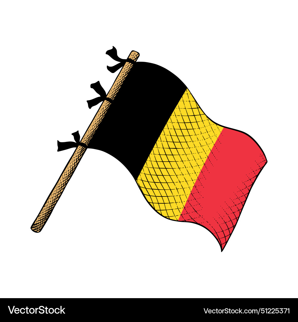 Belgium flag Royalty Free Vector Image - VectorStock