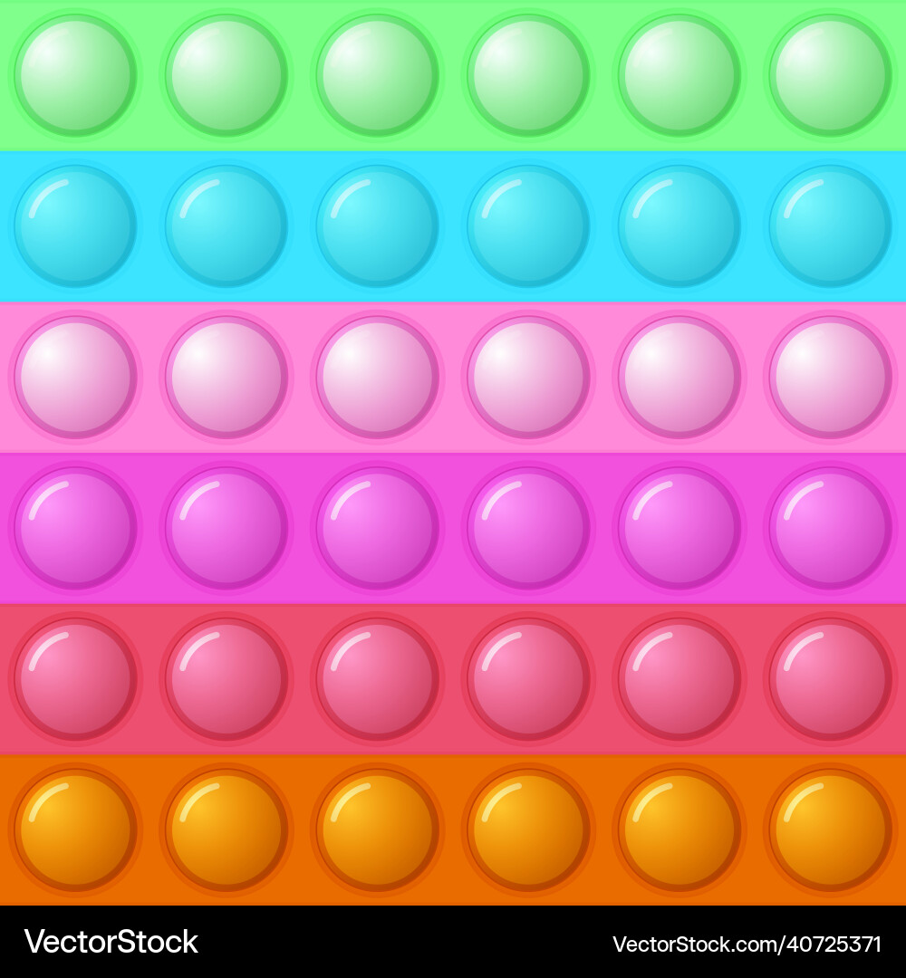 Seamless pattern with trendy game pop it simple Vector Image