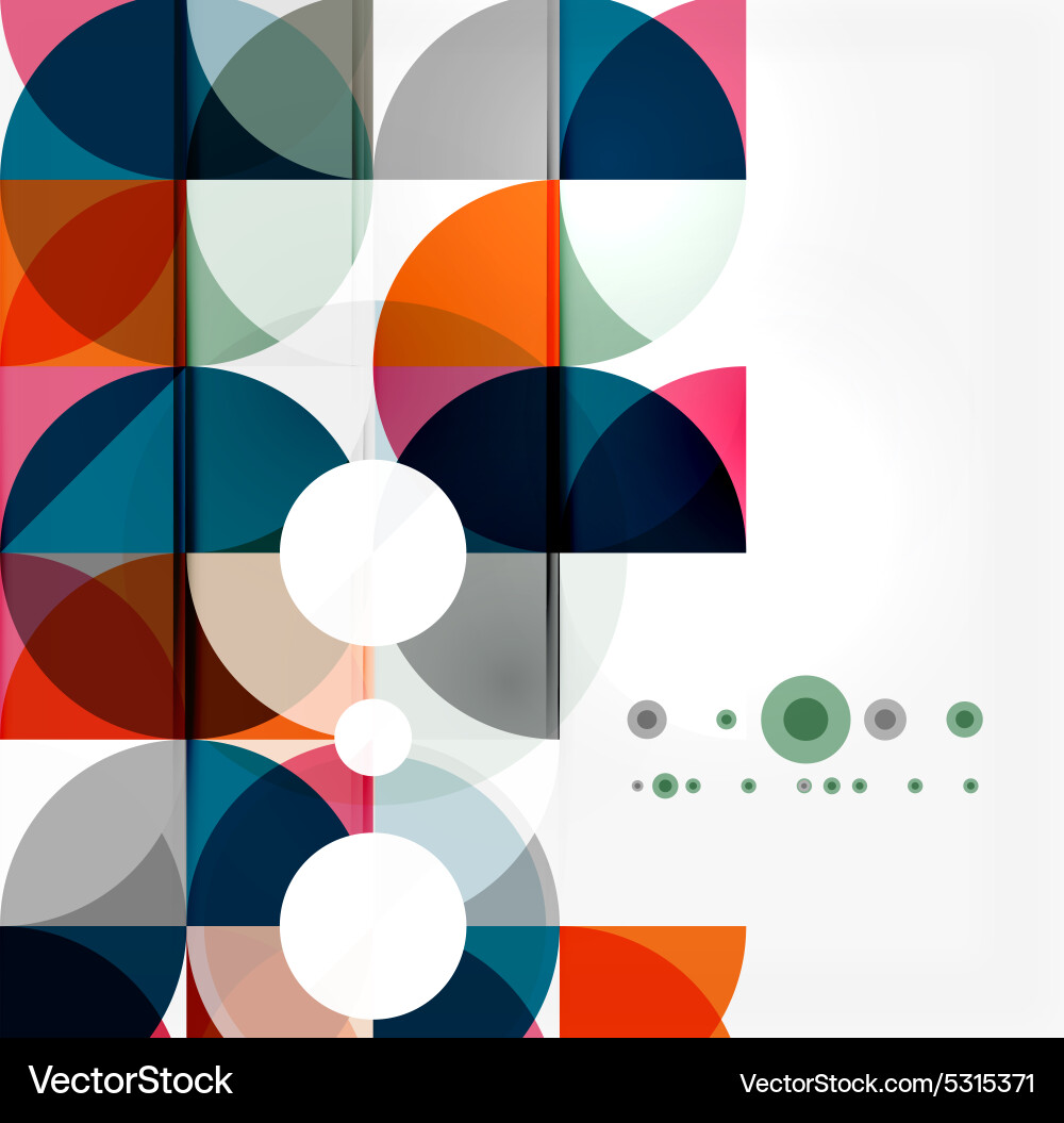 Semicircle triangle pattern Vector Image