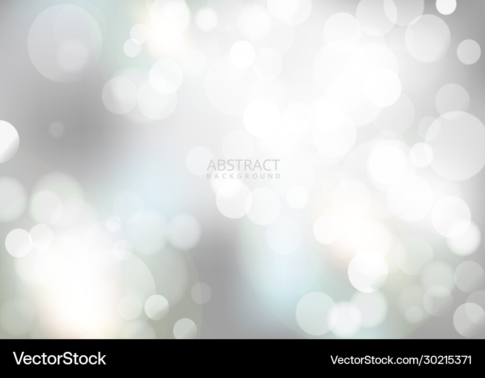 White bokeh light effect background Royalty Free Vector
