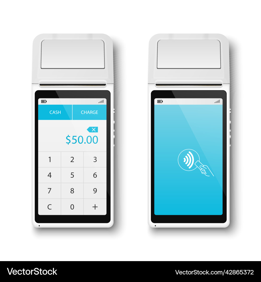 3d nfc payment machine set isolated wi-fi 3d nfc payment machine set isolated wi-fi Vector Image
