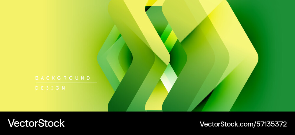 Abstract geometric layers create vibrant gradient Vector Image