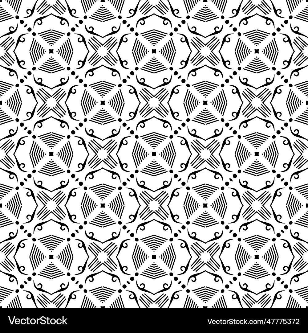 Abstract seamless pattern repeated design on white Vector Image