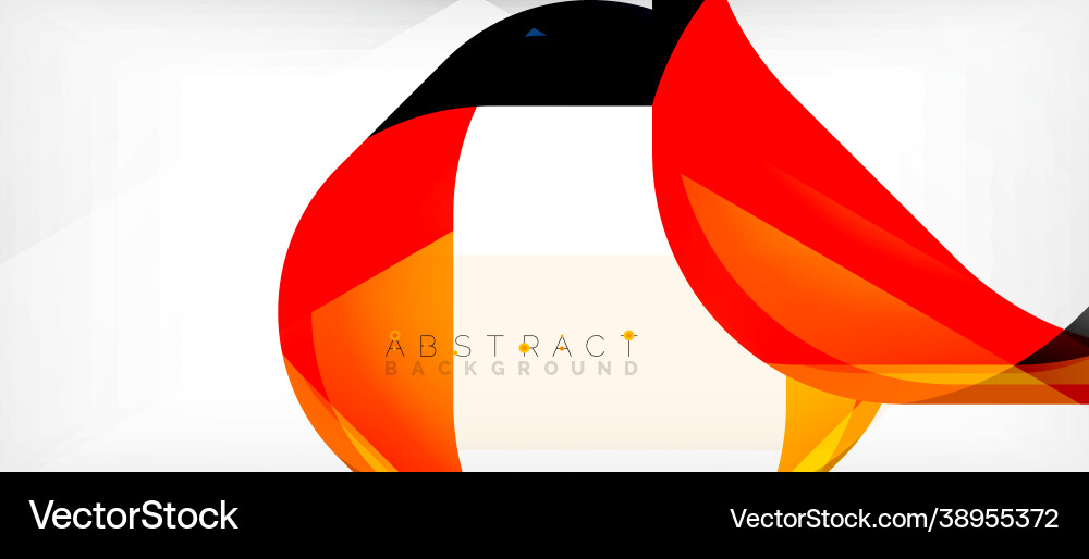 Abstract square shape with overlapping waves Vector Image
