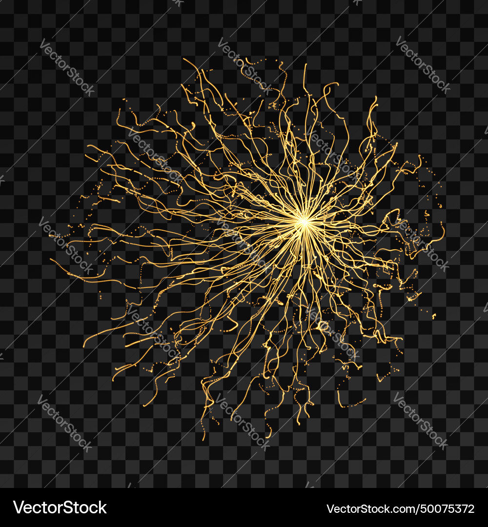 Array with dynamic particles 3d futuristic Array with dynamic particles 3d futuristic Vector Image