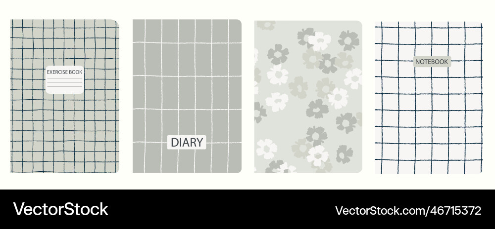 Cover page templates based on seamless patterns Vector Image