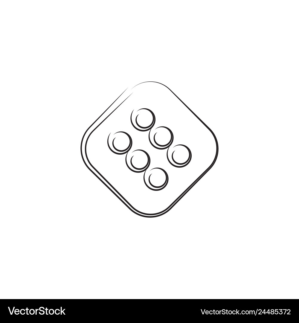 Dice design element Vector Image