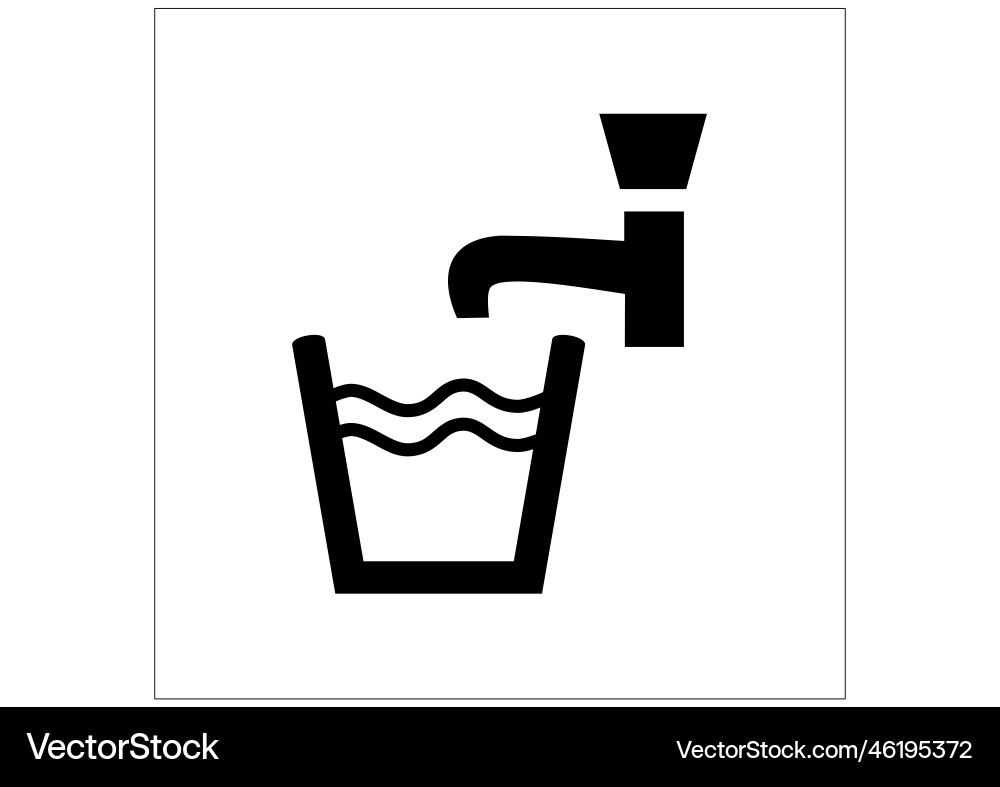 Drinking water Royalty Free Vector Image - VectorStock