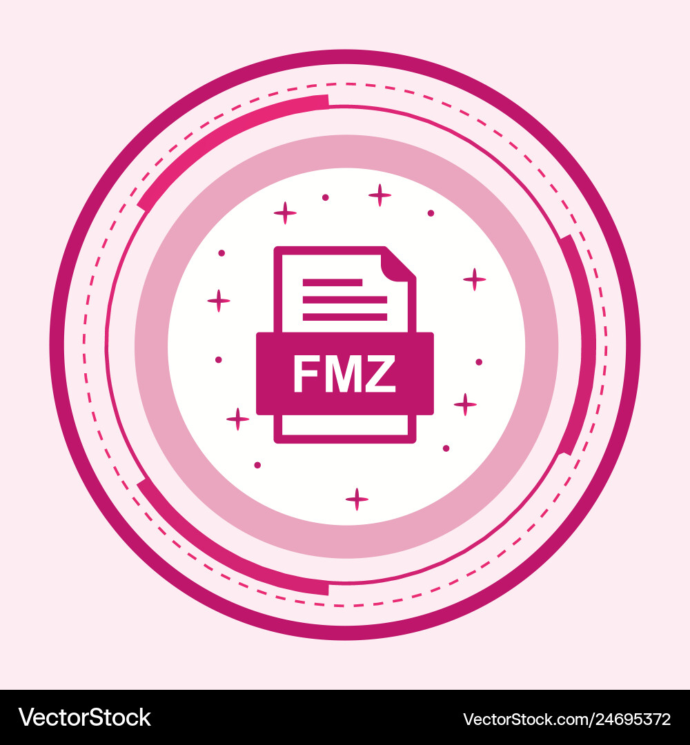 Fmz file document icon Vector Image