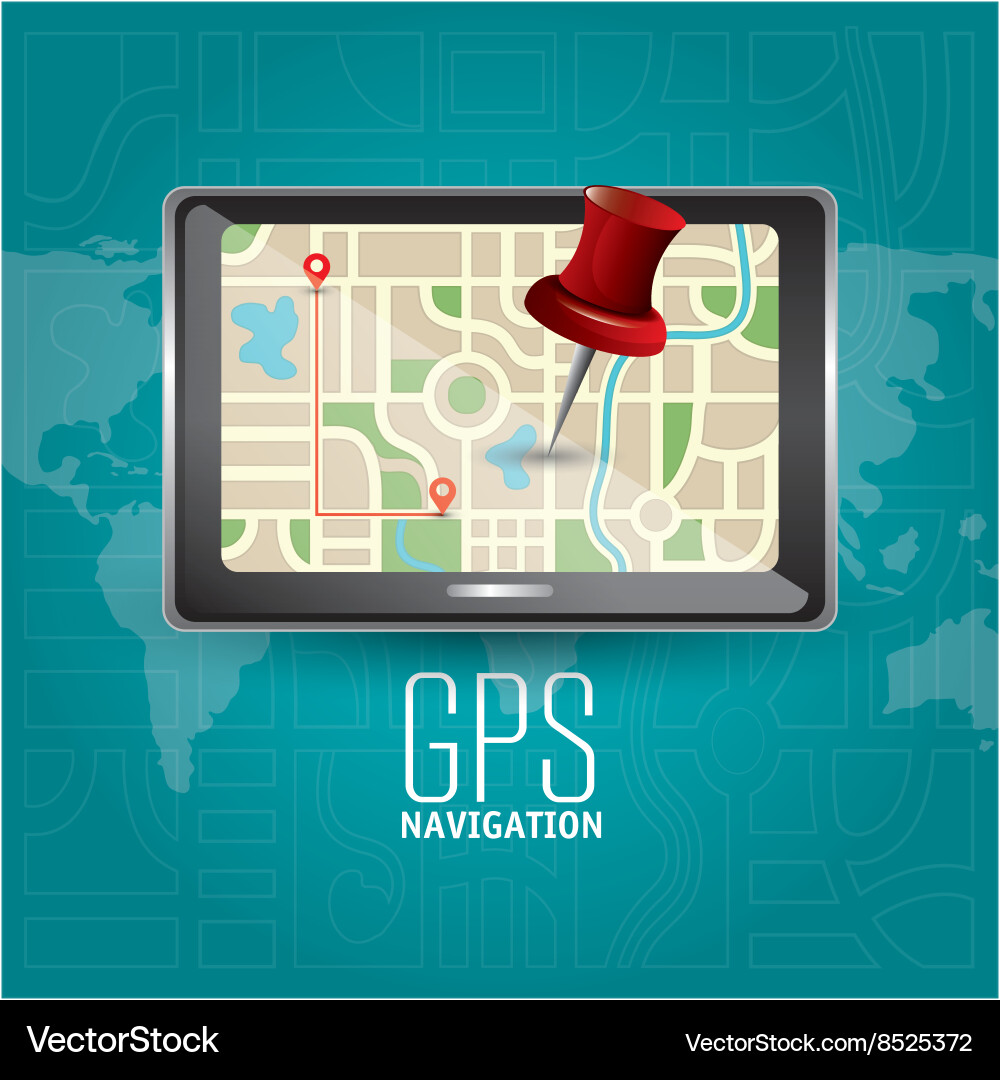 Gps navigation design Vector Image