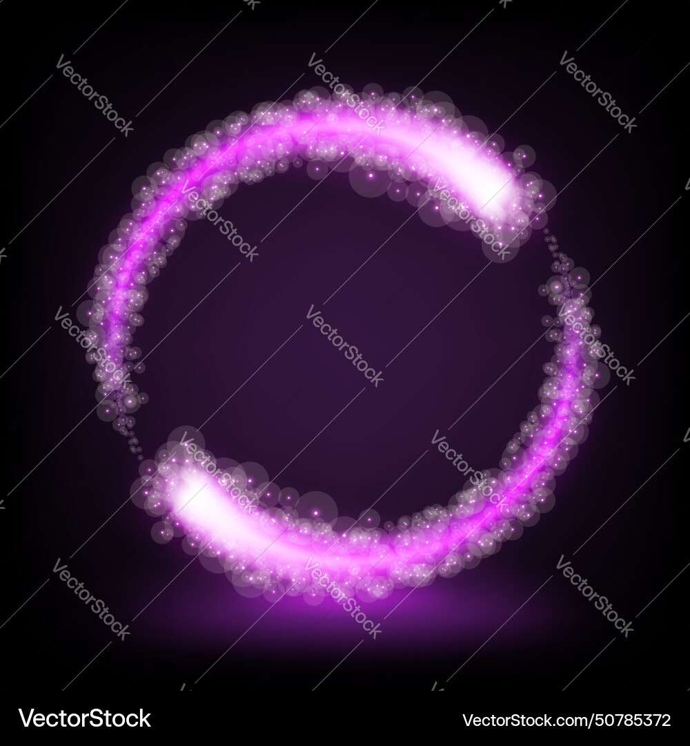 Rotating violet light shiny with sparkles Rotating violet light shiny with sparkles vector image