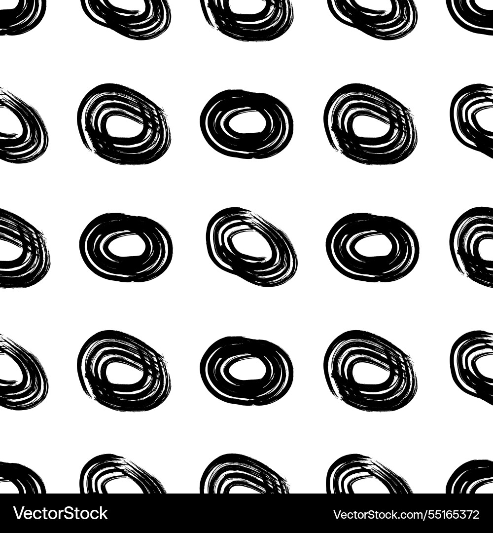 Seamless pattern with sketch circles shape Seamless pattern with sketch circles shape Vector Image
