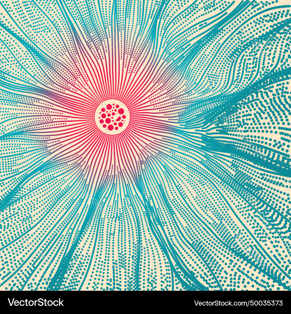 Array with dynamic particles 3d technology style Array with dynamic particles 3d technology style Vector Image