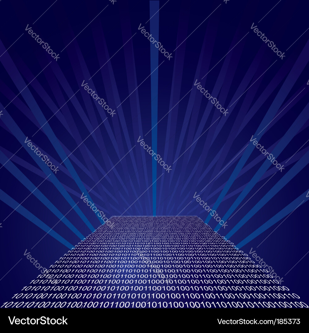 Digital Code Background Vector Image