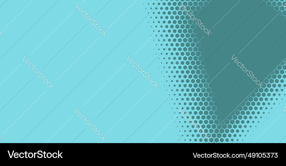 Geometric abstract hexagon two color background Vector Image